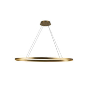 Ovale 40" Linear Pendant in Brushed Gold