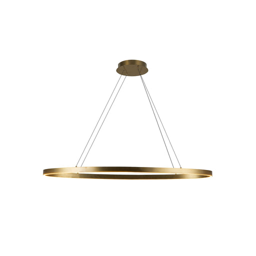 Ovale 40" Linear Pendant in Brushed Gold