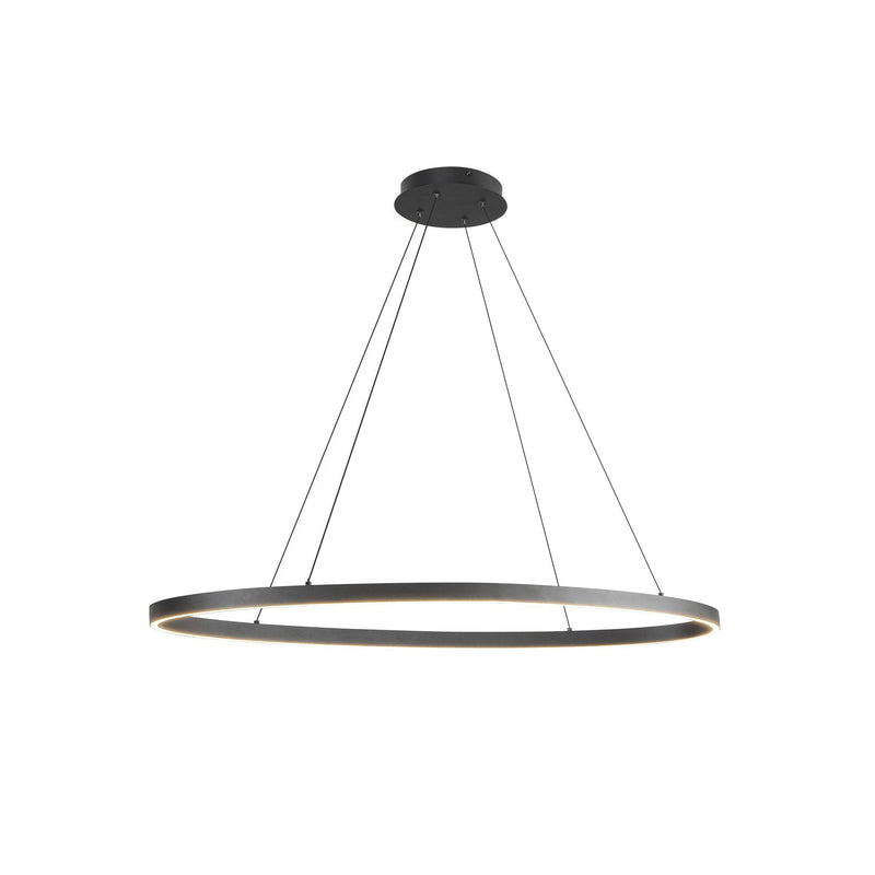 Ovale 40" Linear Pendant in Black