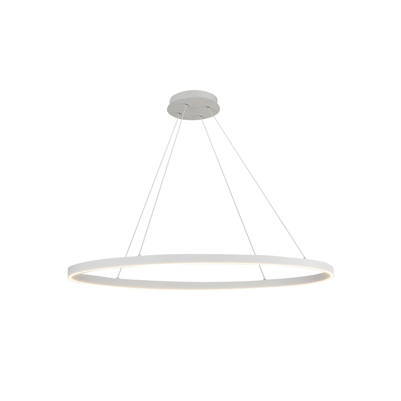 Ovale 40" Linear Pendant in White