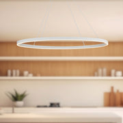 Ovale 40" Linear Pendant in White