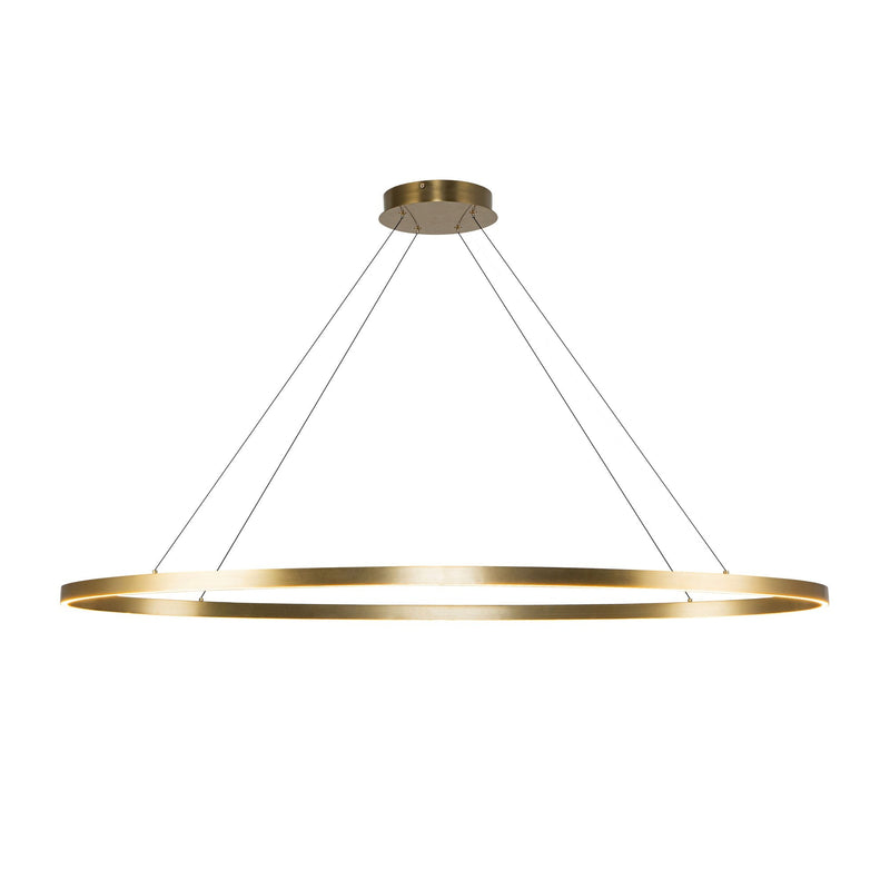 Ovale 53" Linear Pendant in Brushed Gold