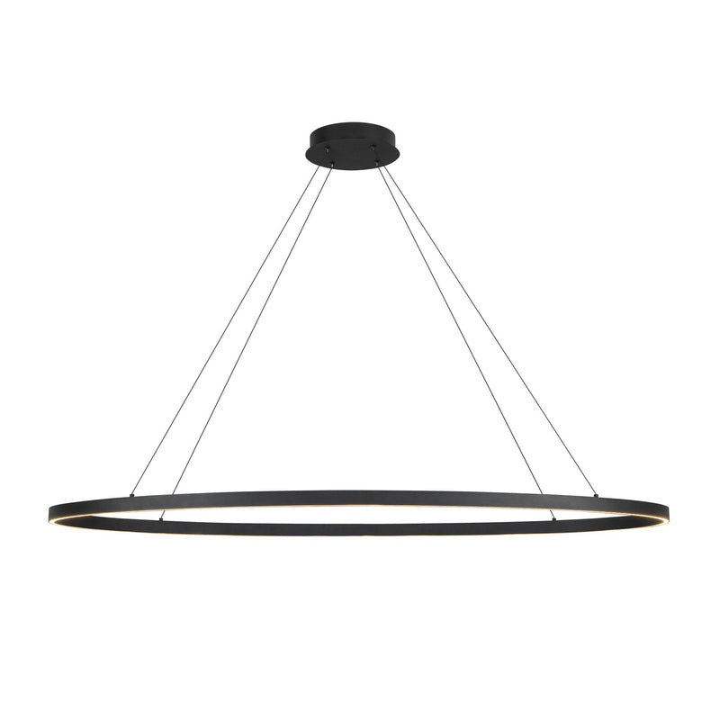 Ovale 53" Linear Pendant in Black