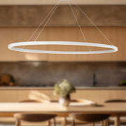 Ovale 53" Linear Pendant in White