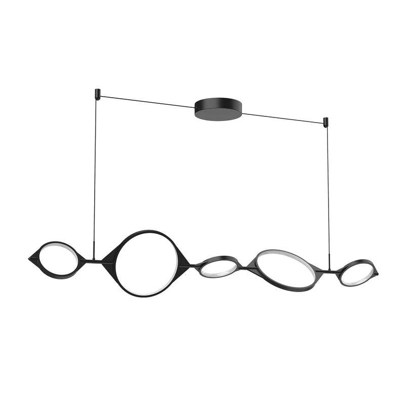 Serif 57" Linear Pendant in Black