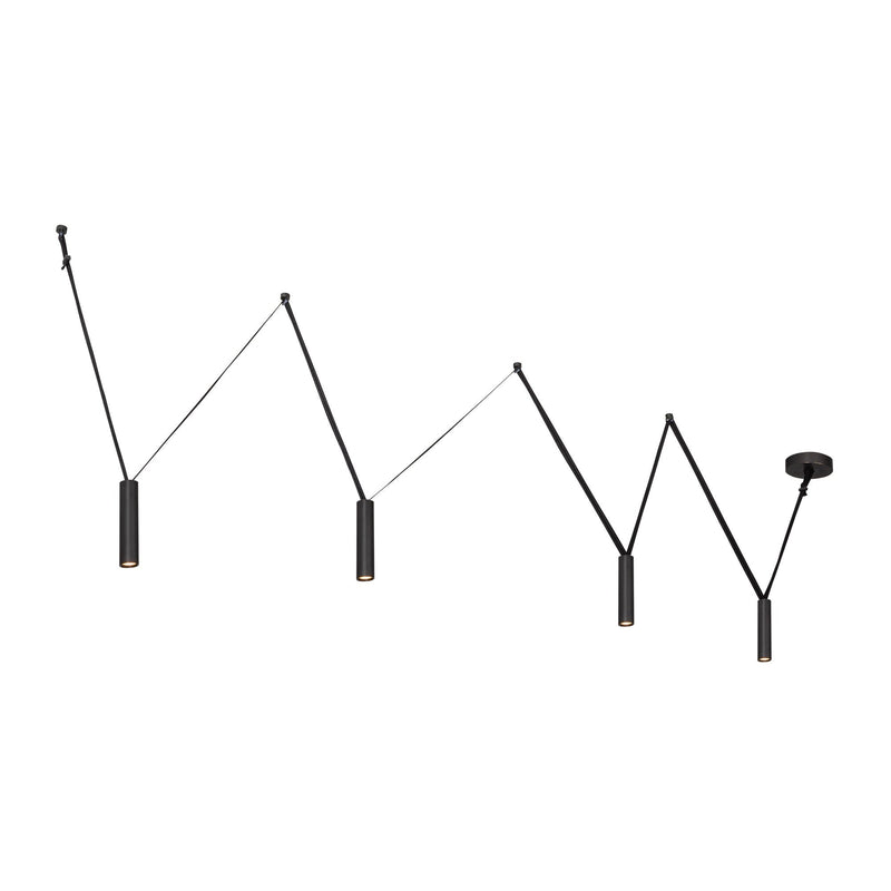 Mason 72" 4-Head Linear Pendant in Urban Bronze