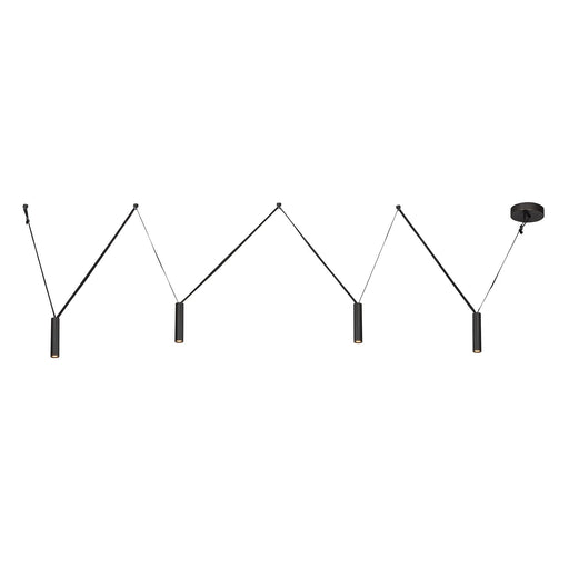 Mason 72" 4-Head Linear Pendant in Urban Bronze