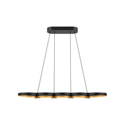 Maestro 38" Linear Pendant in Black/Gold