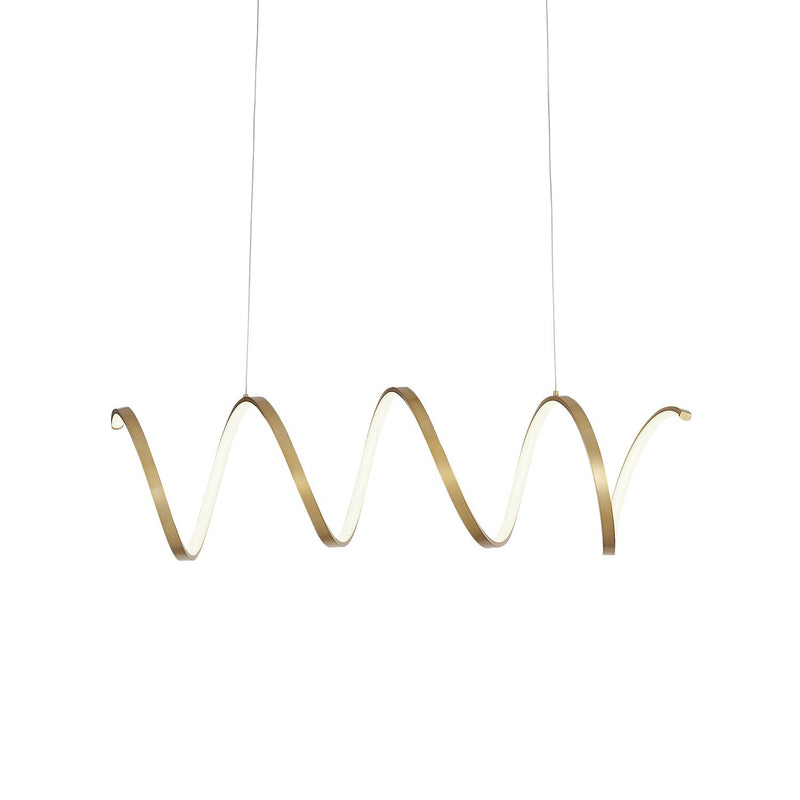 Synergy 42" Linear Pendant in Antique Brass