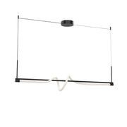 Cursive 54" Linear Pendant in Black
