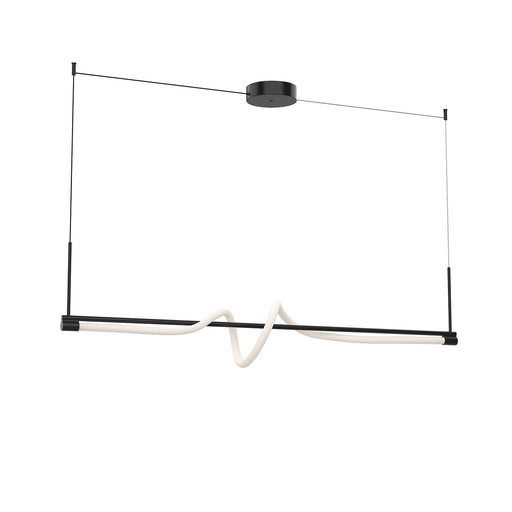 Cursive 54" Linear Pendant in Black