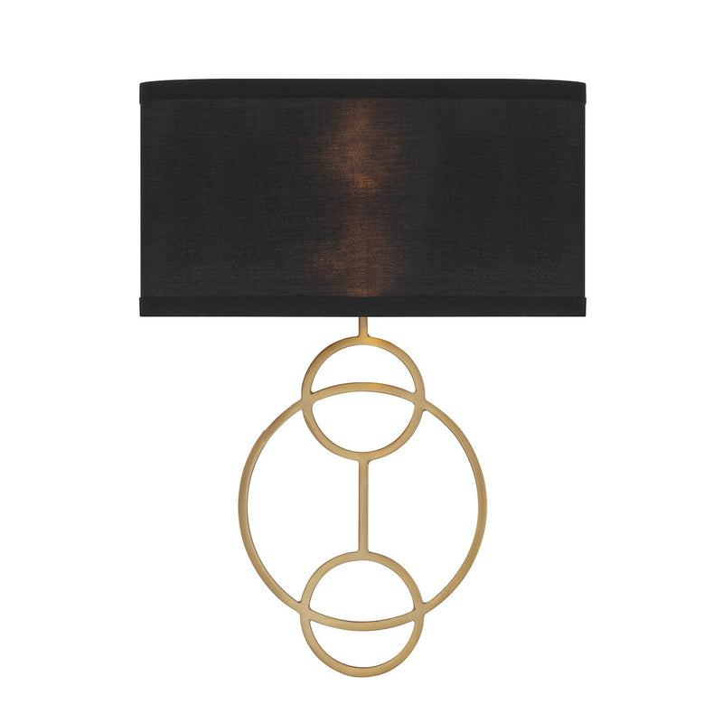 Laurel 2 Light 10" Sconce in Vibrant Gold