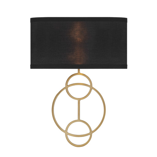 Laurel 2 Light 10" Sconce in Vibrant Gold