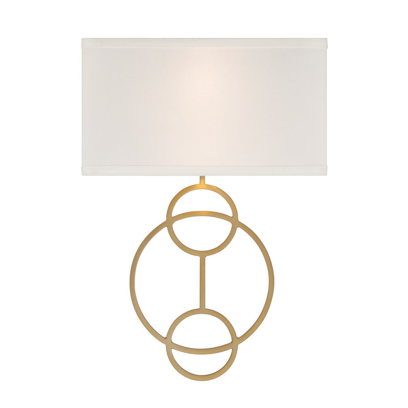 Laurel 2 Light 10" Sconce in Vibrant Gold