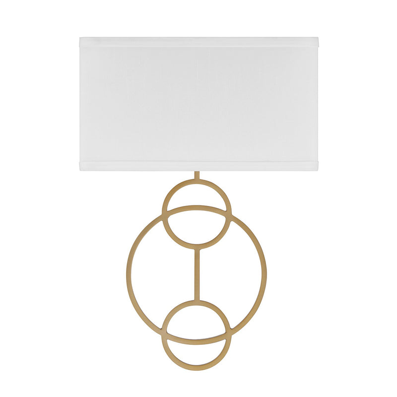 Laurel 2 Light 10" Sconce in Vibrant Gold