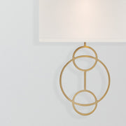 Laurel 2 Light 10" Sconce in Vibrant Gold in a room setting