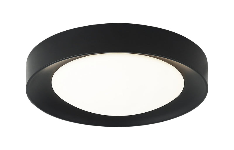 Essene 12" Flush Mount in Black