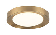 Essene 15" Flush Mount in Aged Gold Brass