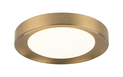 Essene 15" Flush Mount in Aged Gold Brass