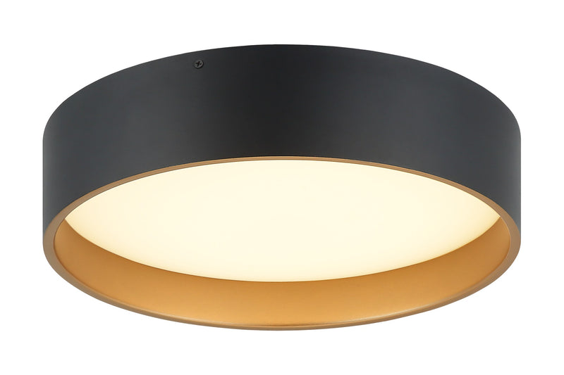 Novalee 15" LED Flush Mount in Matte Black