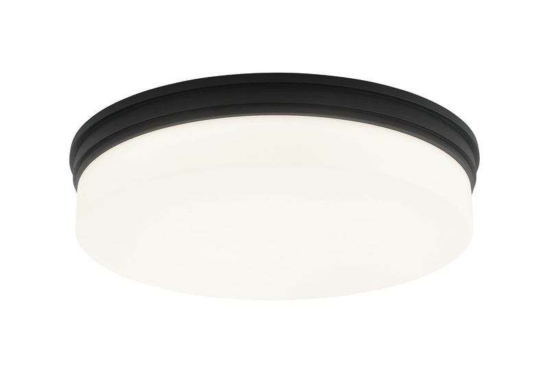 Circian 15" LED Flush Mount in Matte Black