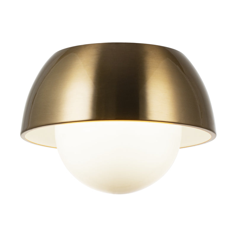 Watson 9" Wall / Ceiling Light in Aged Gold Brass