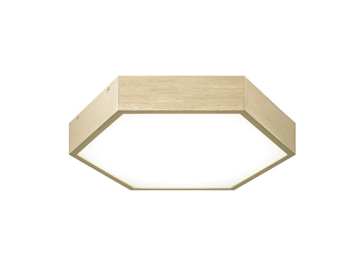 Hexol 11" Flush Mount in Oxidized Gold