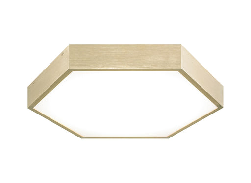 Hexol 14" Flush Mount in Oxidized Gold