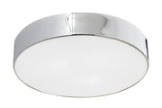 Snare 3-Light Flush Mount in Chrome