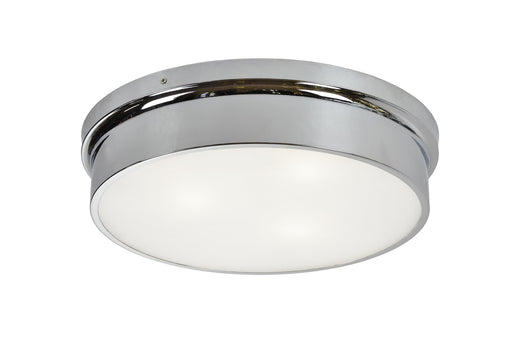 Ciotola 15" 3-Light Flush Mount in Chrome