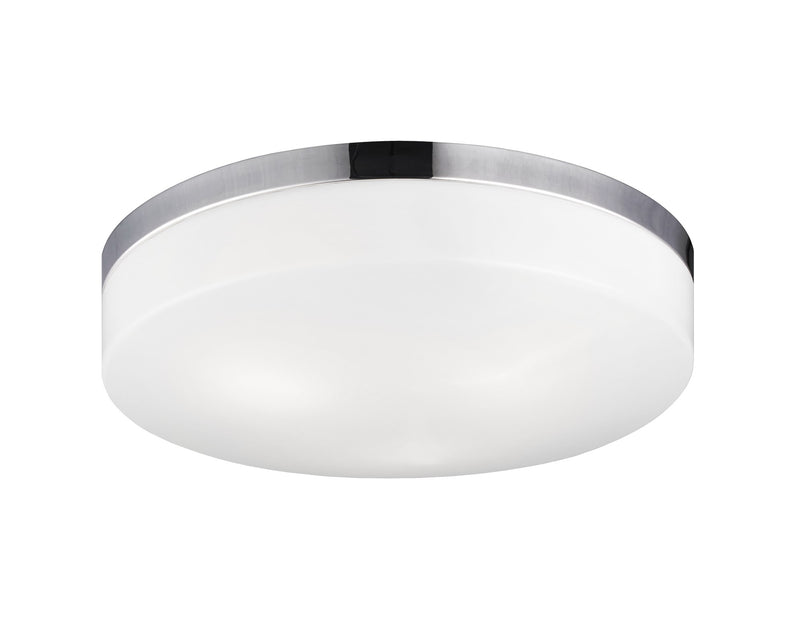 Xenon 3-Light 14" Flush Mount in Chrome