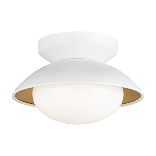Hatley 8" Semi-Flush Mount in White