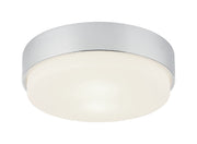 Quintz 2-Light Flush Mount in Chrome