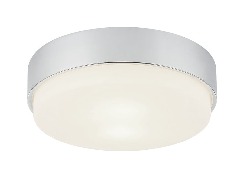 Quintz 2-Light Flush Mount in Chrome