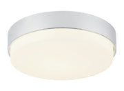 Quintz 3-Light Flush Mount in Chrome
