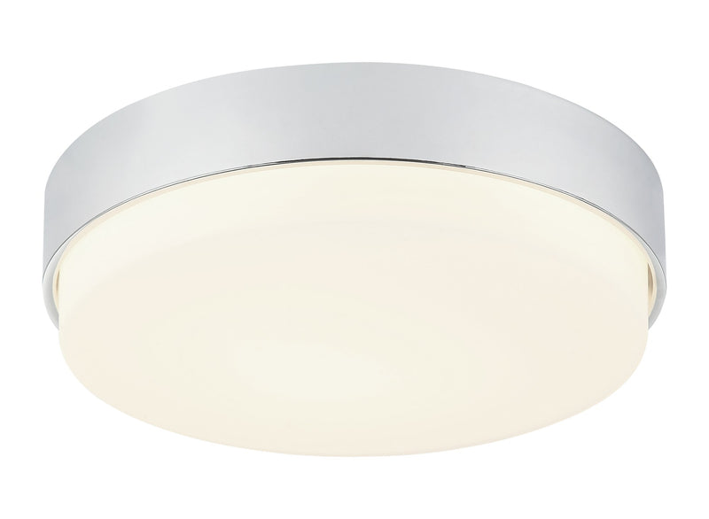 Quintz 3-Light Flush Mount in Chrome