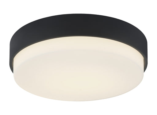 Quintz 3-Light Flush Mount in Matte Black