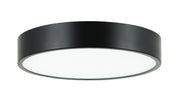Plato 11" LED Flush Mount in Black