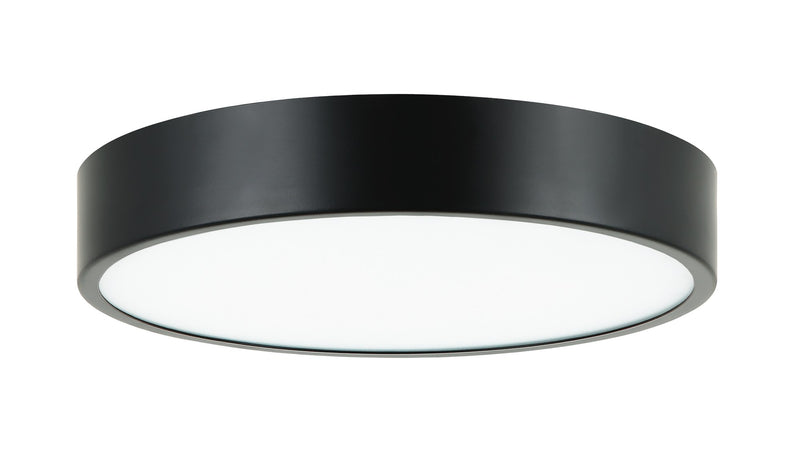 Plato 11" LED Flush Mount in Black