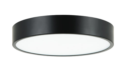 Plato 11" LED Flush Mount in Black