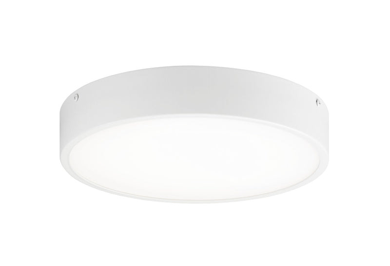 Plato 11" LED Flush Mount in White