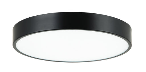 Plato 15" LED Flush Mount in Black