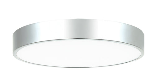 Plato 15" LED Flush Mount in Chrome