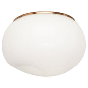 Gelasin 10" Flush Mount in Aged Gold Brass