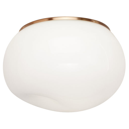 Gelasin 10" Flush Mount in Aged Gold Brass