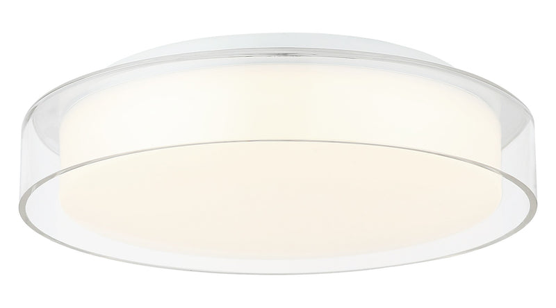 Callum 14" Flush Mount in White