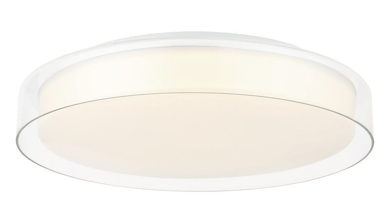 Callum 18" Flush Mount in White
