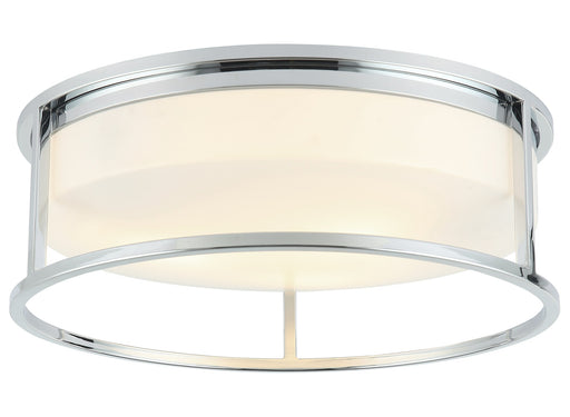 Framerton 3-Light Flush Mount in Chrome
