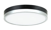 Tone 12" LED Flush Mount in Black / Chrome