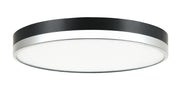 Tone 16" LED Flush Mount in Black / Chrome